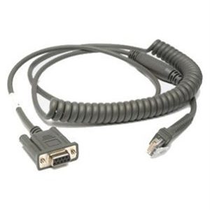 CBA-R37-C09ZAR - Motorola 9ft Coiled RS232 Cable (DB9 Female, 9 Pin)