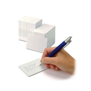 Zebra Premier (PVC) Blank White Cards (104523-117)