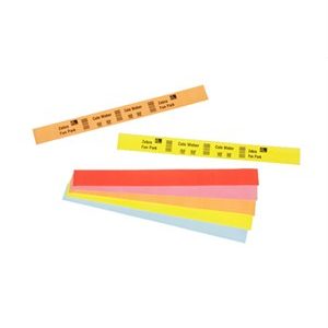 10012712-2 Zebra Desktop Rolls Z-Band Fun Yellow 25mm x 254mm  Wristbands