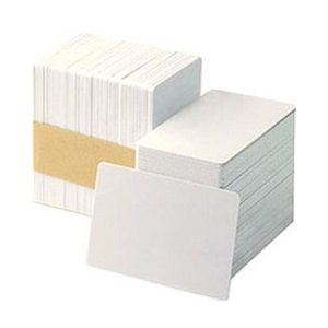 104523-111 Zebra Premier (PVC) Blank White Cards (500 Pack)
